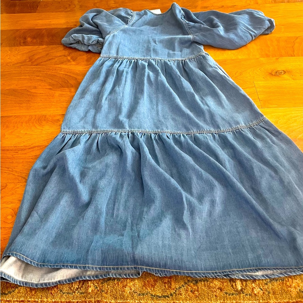 Meadows denim style midi dress